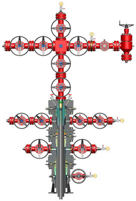 Qualität  API 6A Anti Corrosion Wellhead And Christmas Tree 3 1/8" 5000PSI Fabrik